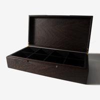 Watch Box - Wenge Hardwood - 8 Watch Compartments