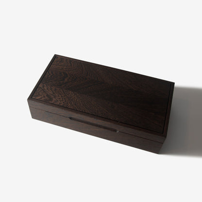 Watch Box - Wenge Hardwood - 8 Watch Compartments