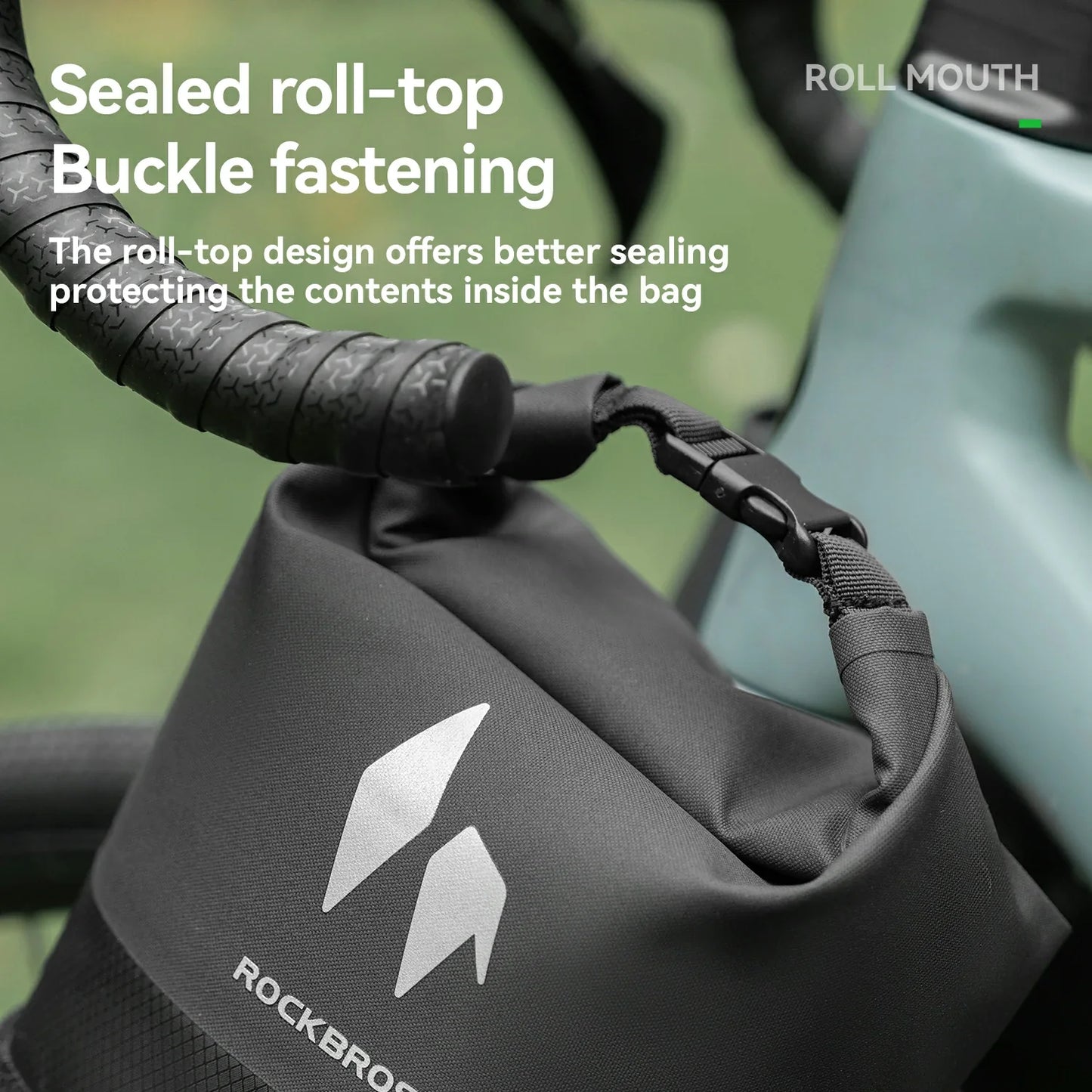RideMate 100% Waterproof Front Fork Rack Bag 7L