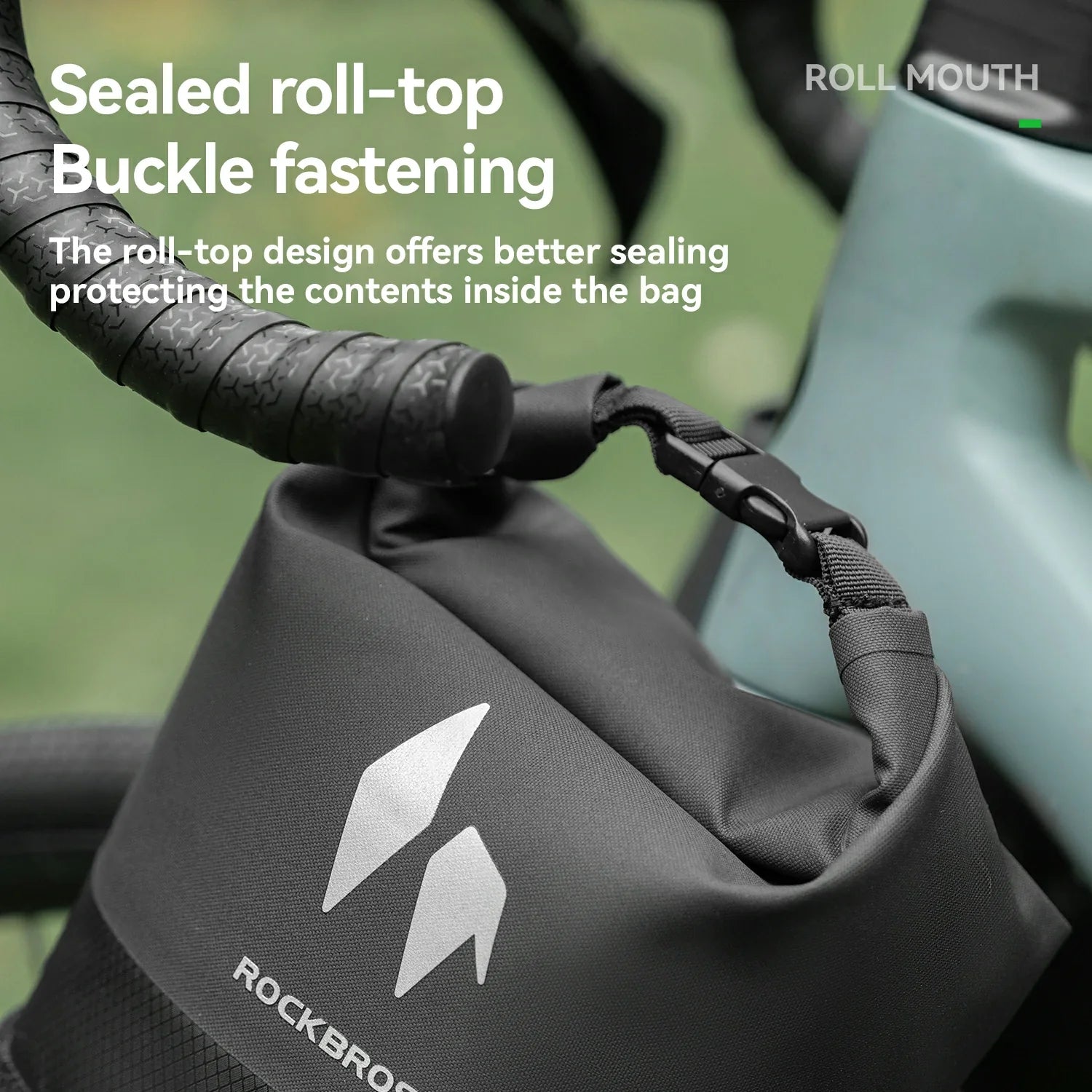 RideMate 100% Waterproof Front Fork Rack Bag 7L