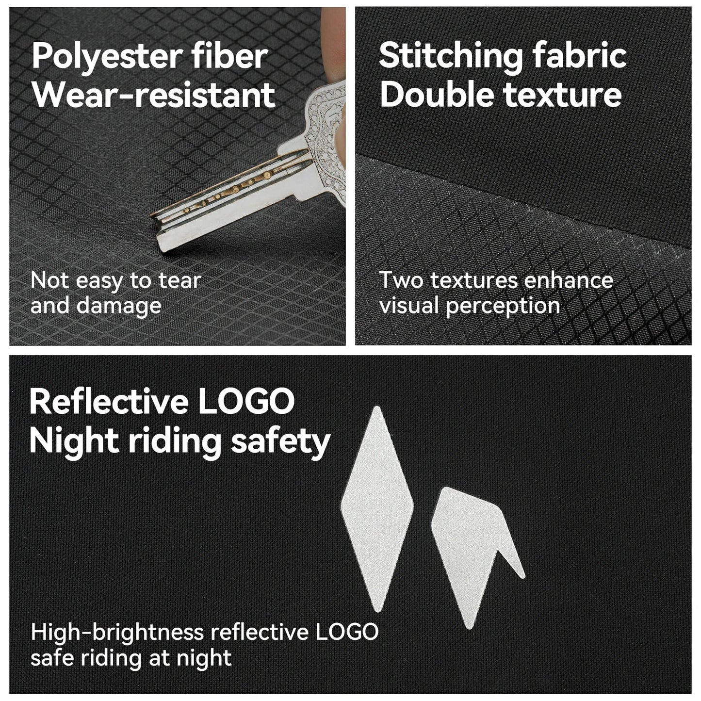 RideMate 100% Waterproof Front Fork Rack Bag 7L