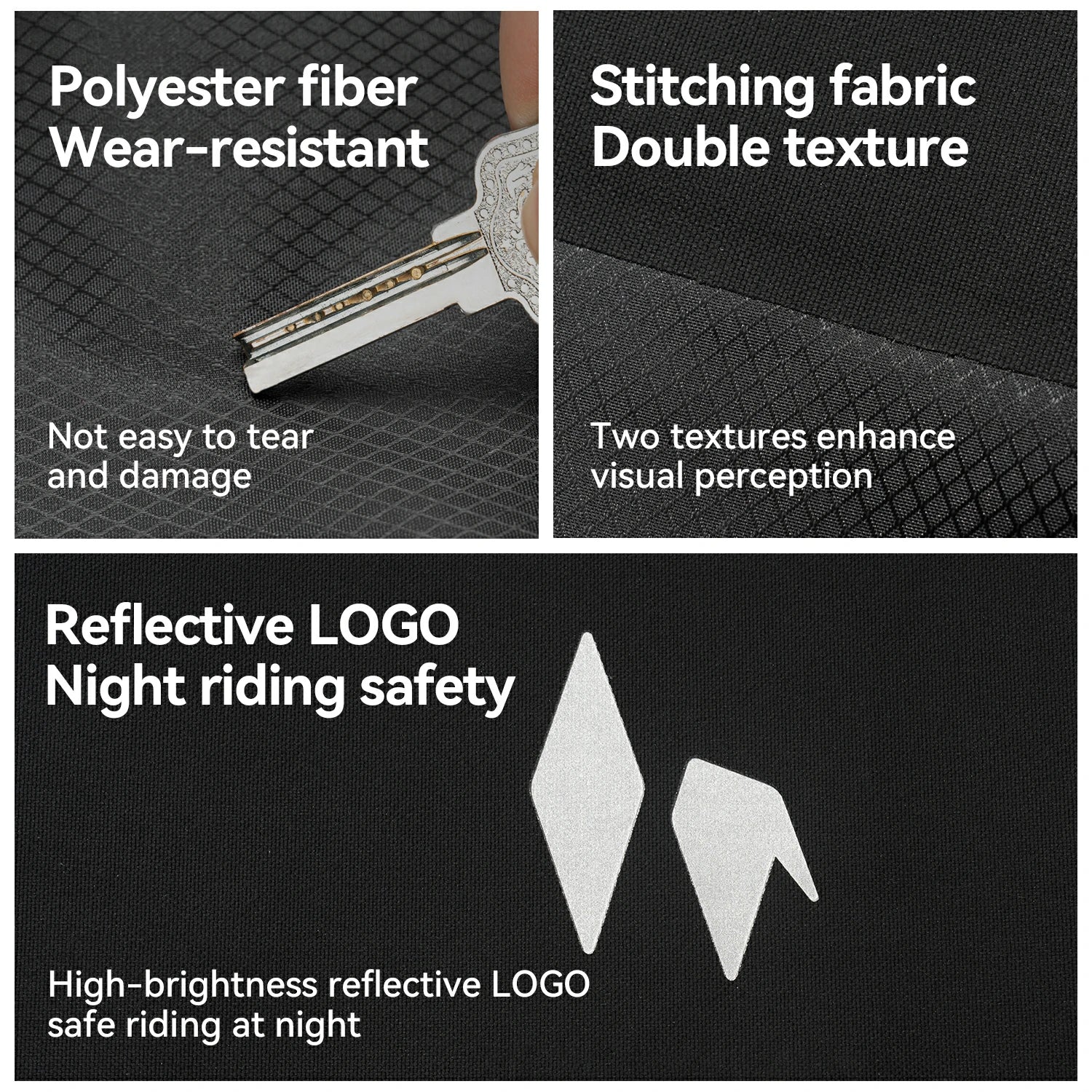 RideMate 100% Waterproof Front Fork Rack Bag 7L