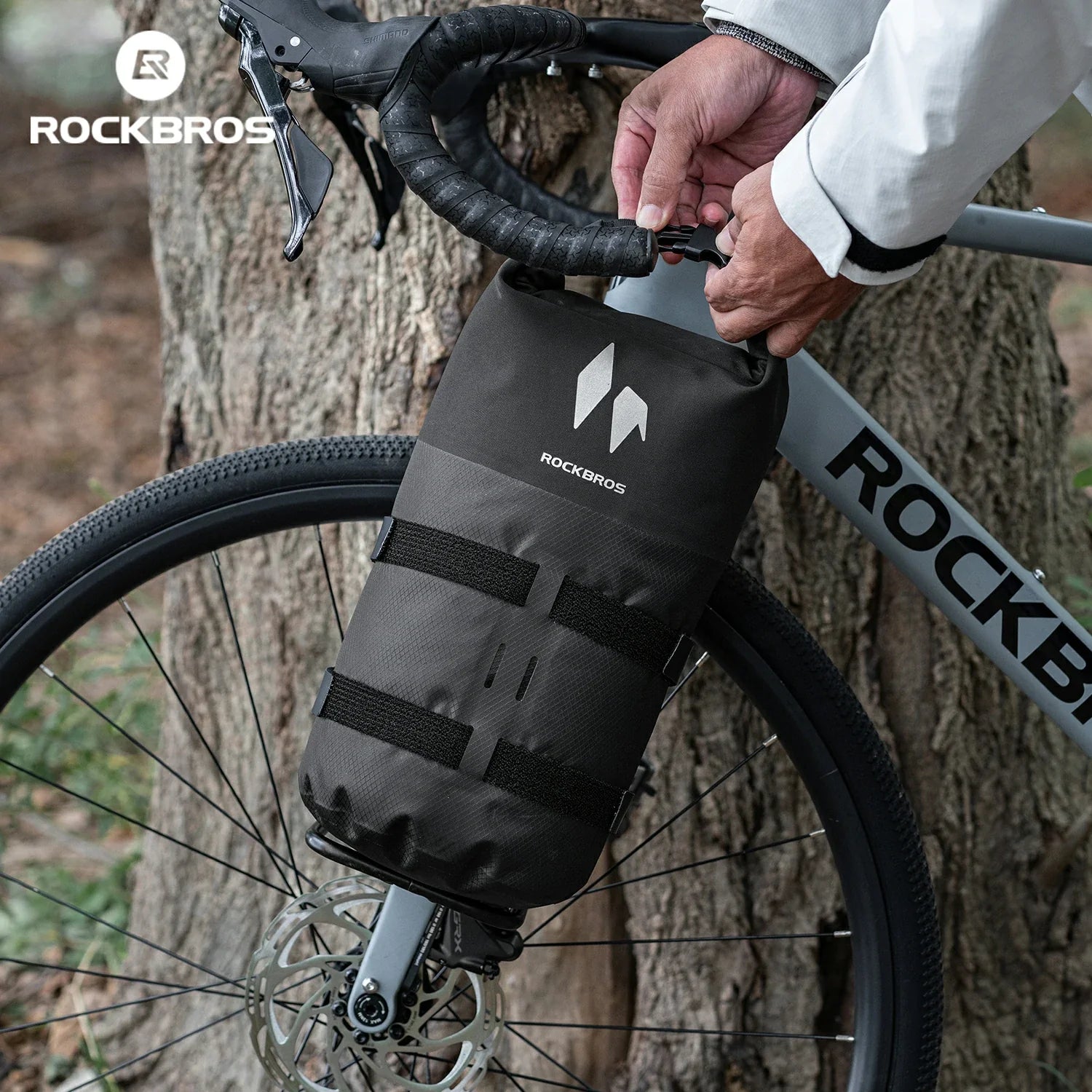 RideMate 100% Waterproof Front Fork Rack Bag 7L