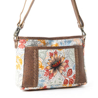 Myra MesaTrail Dahlia Floral Printed Canvas Sling Bag â€“ Lightweight Casual Crossbody Bag for Women
