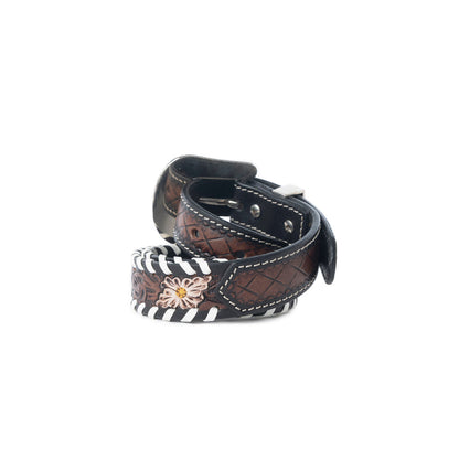 Wildrose Canyon Leather Kids' Belt in Bourbon Brown