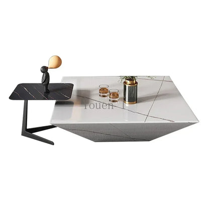 Corner Marble Elegant Coffee Tables Nordic Dining Luxury Coffee Tables Hotel Floor Stolik Kawowy Living Room Furniture YQ50CT