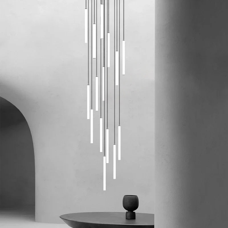 Staircase LED Chandelier Large Lamp