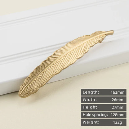 Minimalist solid brass cabinet pulls & handles
