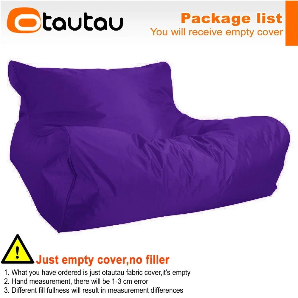 OTAUTAU Swimming Pool Floating Bean Bag Pouf Lounger Cover No Filler Waterproof Sofa Bed Sac Chaise Lounge Recliner Puff SF019