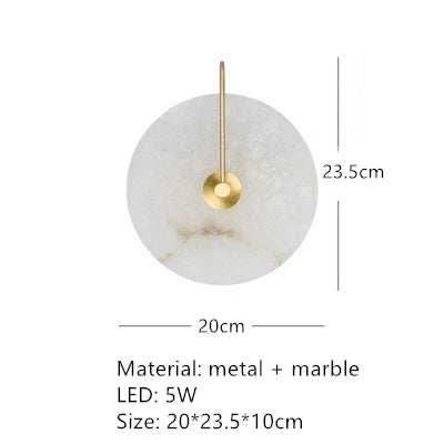 Natural Marble LED Wall Sconce