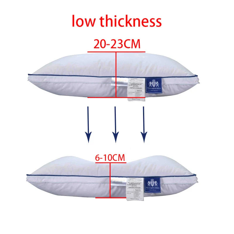 Down Pillow 100% Goose Down Feather Household Goose Down Pillow Single Size Five-Star Hotel Pillow Core To Help Sleep Pillow