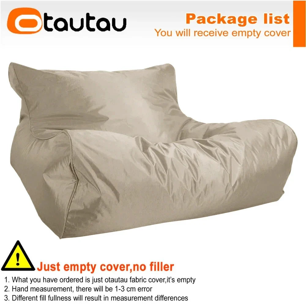 OTAUTAU Swimming Pool Floating Bean Bag Pouf Lounger Cover No Filler Waterproof Sofa Bed Sac Chaise Lounge Recliner Puff SF019