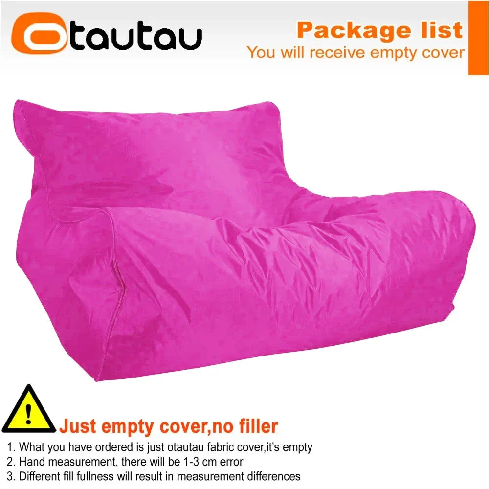 OTAUTAU Swimming Pool Floating Bean Bag Pouf Lounger Cover No Filler Waterproof Sofa Bed Sac Chaise Lounge Recliner Puff SF019
