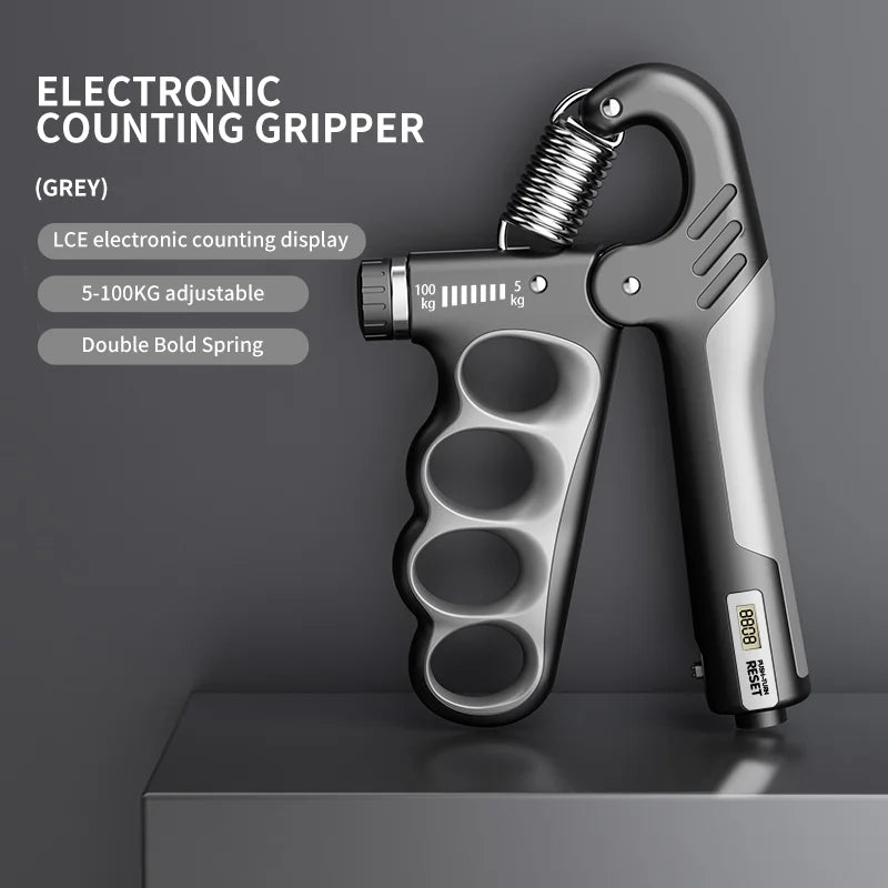 Adjustable Electronic Counting Grip Strength Machine Adult Muscle Recovery Fitness Hand Strength Exercise Grip Strength Machine