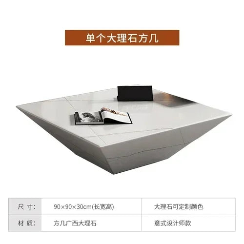 Corner Marble Elegant Coffee Tables Nordic Dining Luxury Coffee Tables Hotel Floor Stolik Kawowy Living Room Furniture YQ50CT