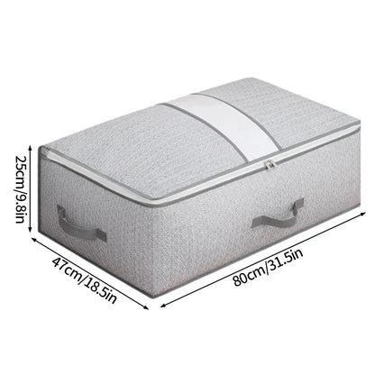 Foldable Clothes Storage Bag Visual Quilt Organize Cases Waterproof Large Capacity Clothing Pack Bag Pillow Down Coat Organize