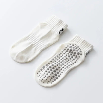 Simple Non-slip Breathable Yoga Socks Women Pilates Socks  Indoor Dance Fitness Gymnastics Professional Training Sports Socks