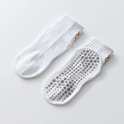 Simple Non-slip Breathable Yoga Socks Women Pilates Socks  Indoor Dance Fitness Gymnastics Professional Training Sports Socks