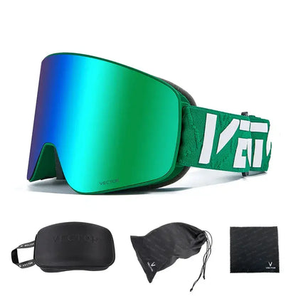 Superior Vision Magnetic Ski Goggles with UV400 Protection