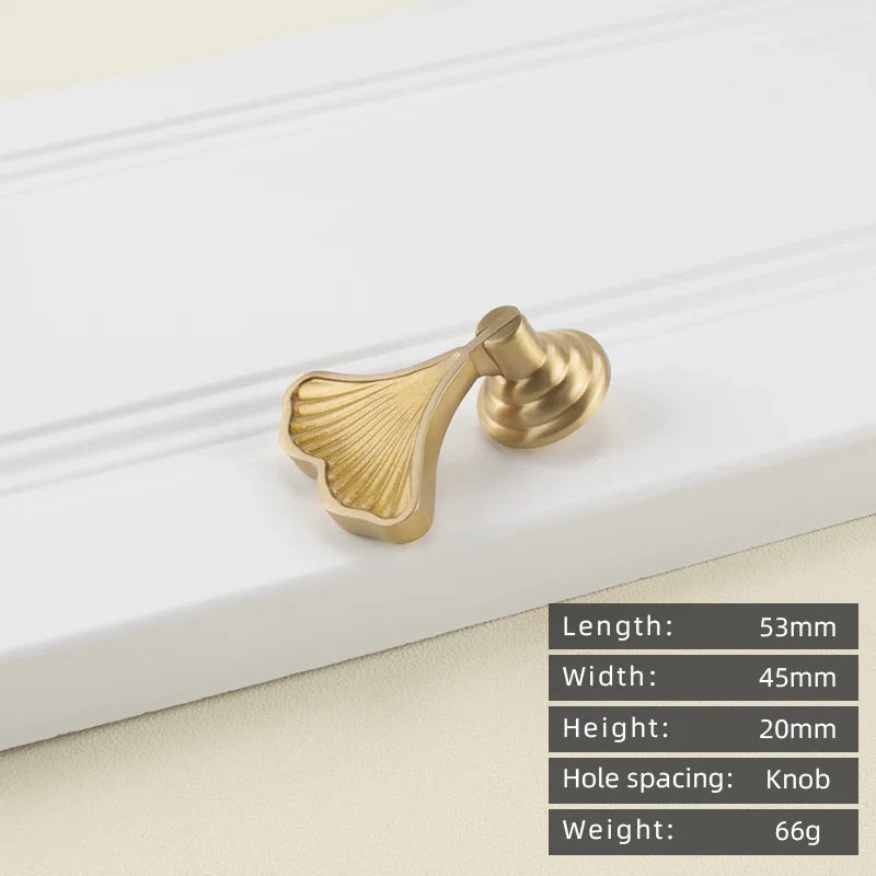 Minimalist solid brass cabinet pulls & handles