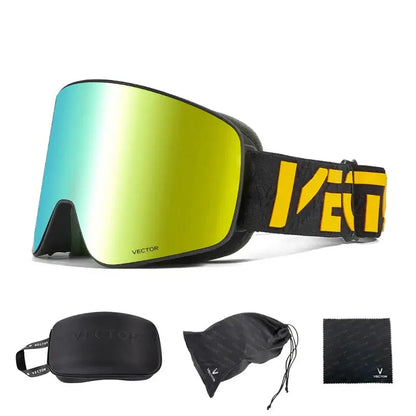 Superior Vision Magnetic Ski Goggles with UV400 Protection