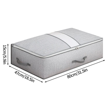 Foldable Clothes Storage Bag Visual Quilt Organize Cases Waterproof Large Capacity Clothing Pack Bag Pillow Down Coat Organize