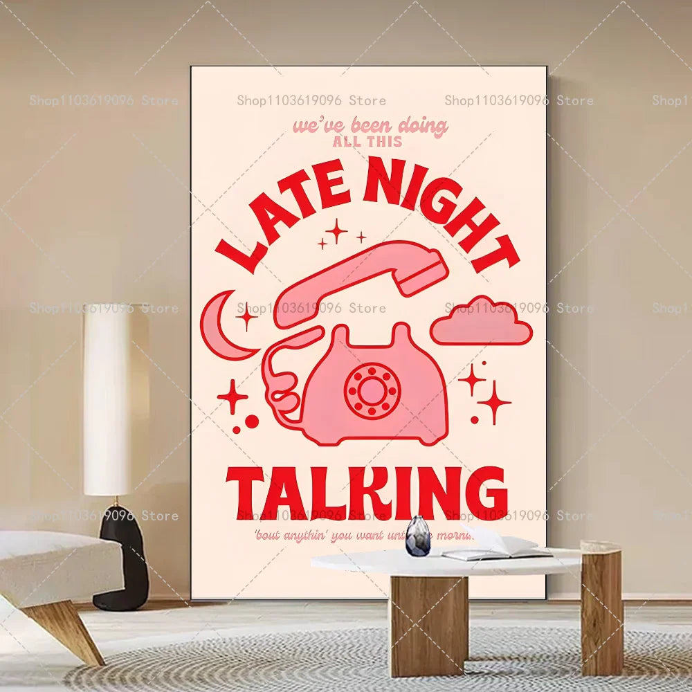 Harris Styles Lyrics Daylight Fine Line Album Poster Self-adhesive Art Waterproof Paper Sticker Coffee House Bar Room Wall Decor