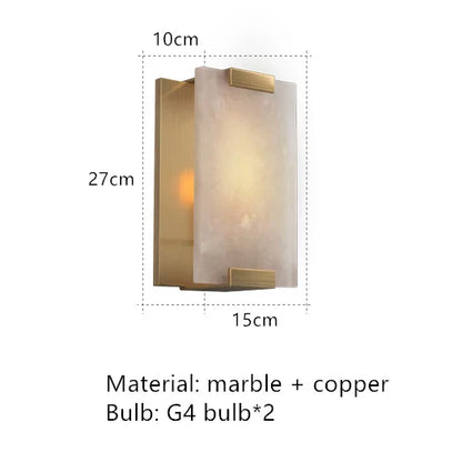 Natural Marble LED Wall Sconce