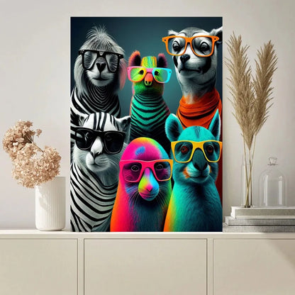 Fashion Animal Fashion Funny Poster Paintings on The Wall Picture for Living Room Interior Painting Room Decoration