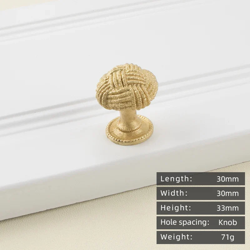 Minimalist solid brass cabinet pulls & handles