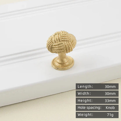 Minimalist solid brass cabinet pulls & handles