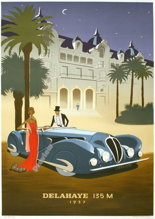 Vintage French Casino Monte Carlo Classic Print Art Canvas Poster For Living Room Decor Home Wall Picture