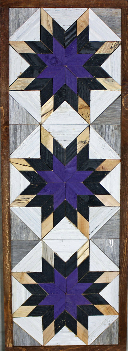 Amish Handmade Barn Quilt - Banner (10.5 in x 30 in)
