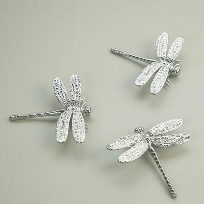 Nordic Gold Dragonfly Single Hole Brass Furniture Handle Luxurious Kitchen Drawer Handles Hardware Dresser Cabinet Pulls