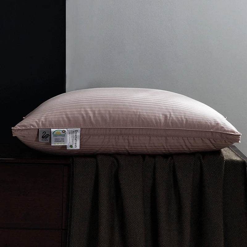 100% Goose Down Pillows Neck Pillows for Sleeping Bed Pillow 100% Cotton Cover with Goose Donw 1pc Hotel Collection Soft Comfort