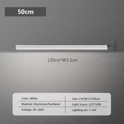 Long  LED Strip Ceiling Light Floodlight For Bedroom Dining Living Room Cloakroom Minimalist Led Ceiling Lamp Indoor Decoration