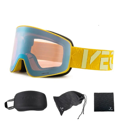 Superior Vision Magnetic Ski Goggles with UV400 Protection