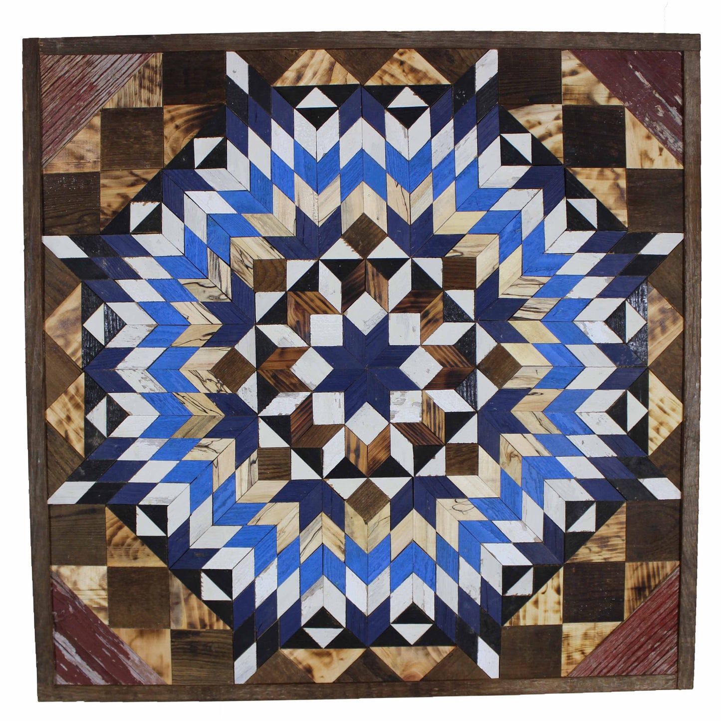 Amish Handmade Barn Quilt Wall Art – Reclaimed Barn Wood – 30.5” x 30.5”