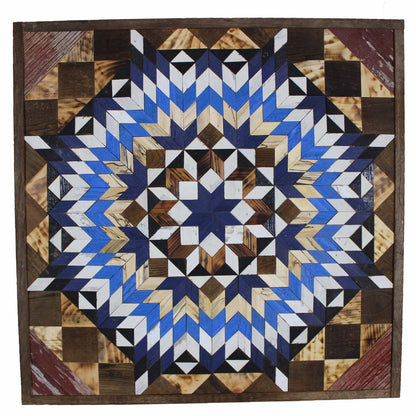 Amish Handmade Barn Quilt Wall Art – Reclaimed Barn Wood – 30.5” x 30.5”