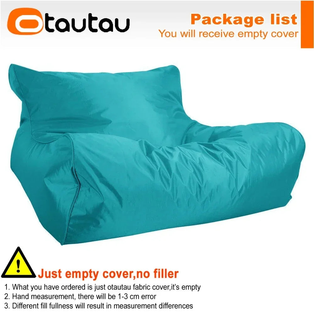 OTAUTAU Swimming Pool Floating Bean Bag Pouf Lounger Cover No Filler Waterproof Sofa Bed Sac Chaise Lounge Recliner Puff SF019