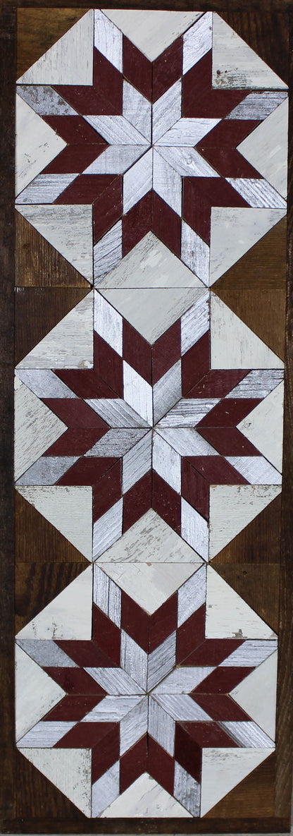 Amish Handmade Barn Quilt - Banner (10.5 in x 30 in)