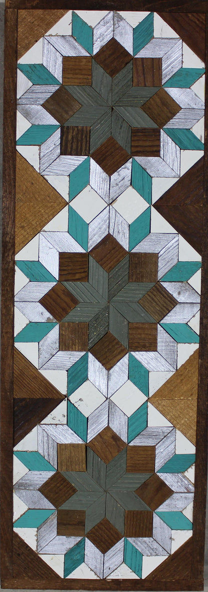 Amish Handmade Barn Quilt - Banner (10.5 in x 30 in)