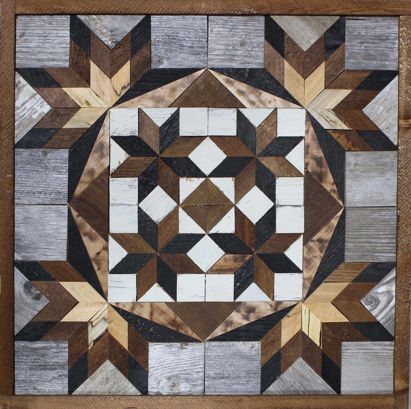 Amish Handmade Barn Quilt - Square (20.75 in x 20.75 in x 1 in)