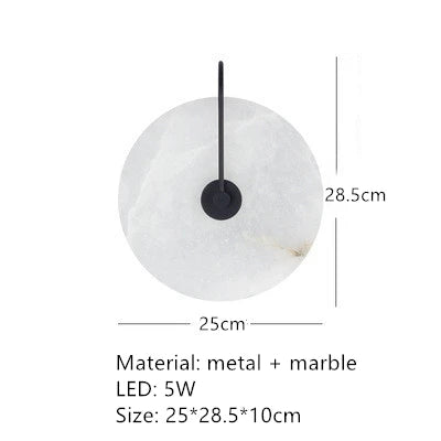 Natural Marble LED Wall Sconce