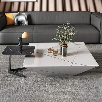 Corner Marble Elegant Coffee Tables Nordic Dining Luxury Coffee Tables Hotel Floor Stolik Kawowy Living Room Furniture YQ50CT