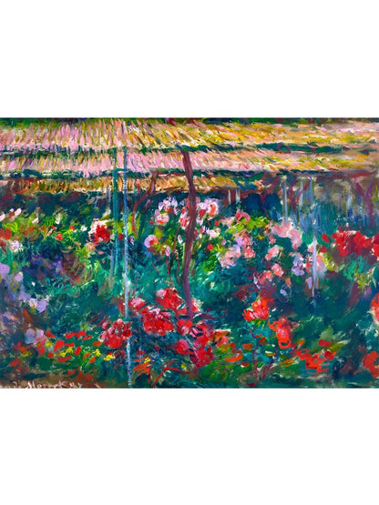 Abstract Claude Monet Garden Nature Landscape Wall Art Canvas Painting Famous Waterlily Poster For Modern Living Room Home Decor