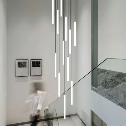 Staircase LED Chandelier Large Lamp