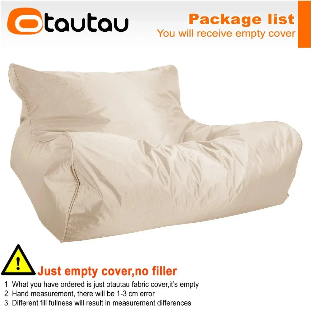 OTAUTAU Swimming Pool Floating Bean Bag Pouf Lounger Cover No Filler Waterproof Sofa Bed Sac Chaise Lounge Recliner Puff SF019