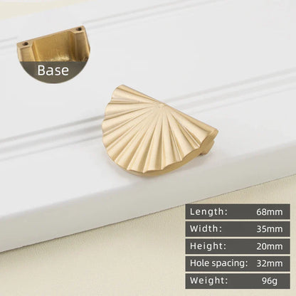 Minimalist solid brass cabinet pulls & handles