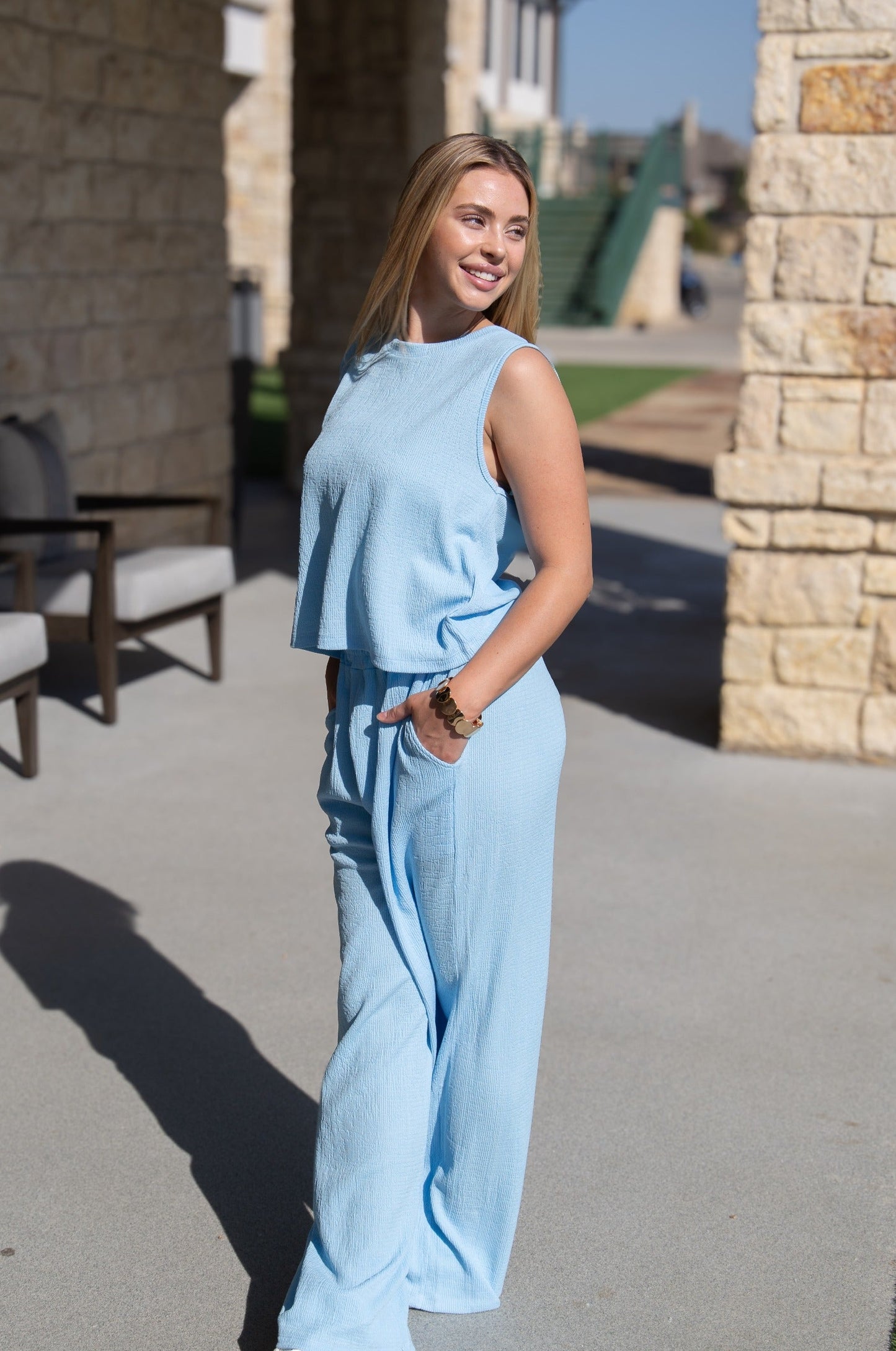 The Earhart Pants, Blue